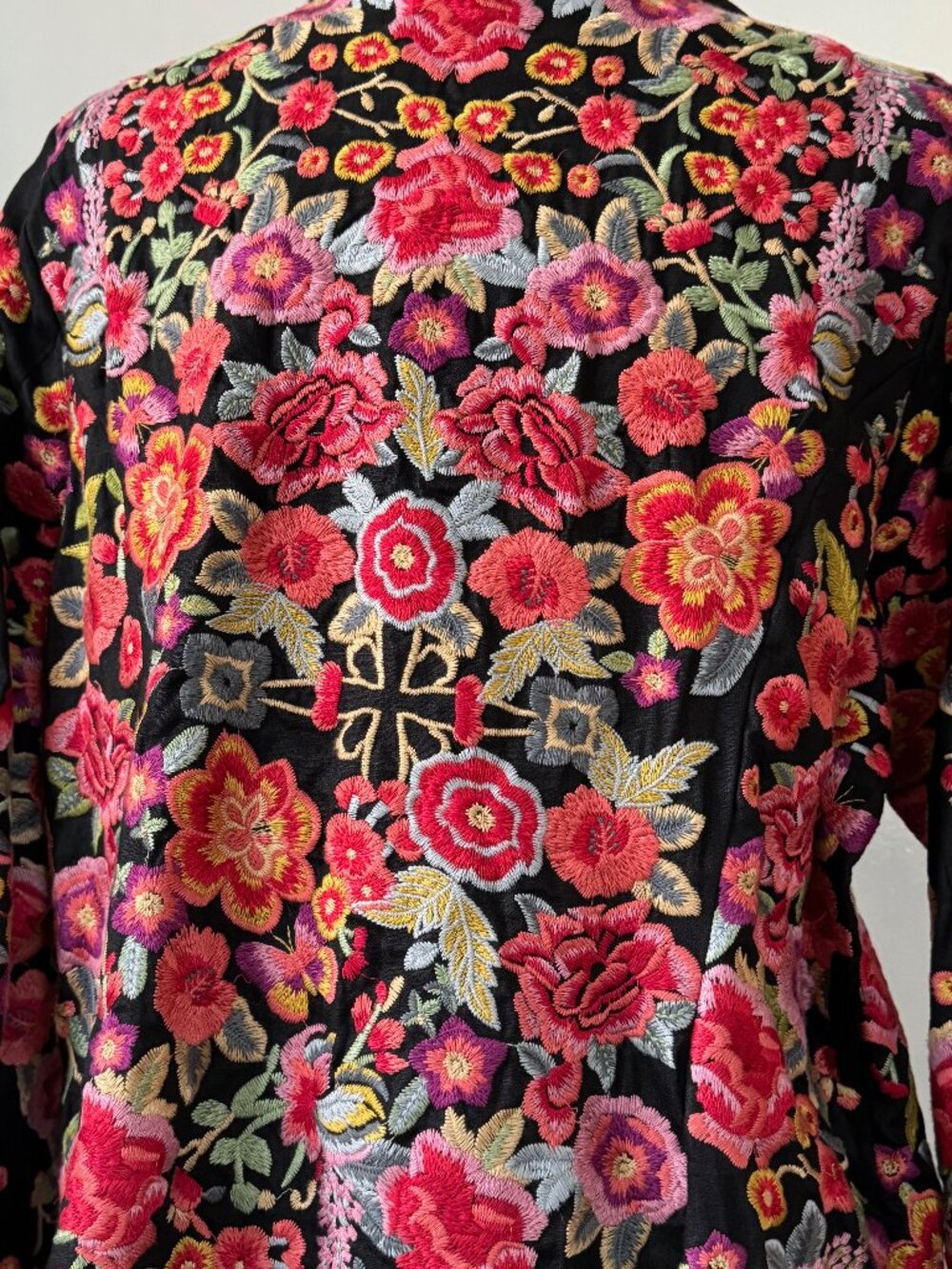 Johnny Was BIYA Fully Embroidered Jacket Coat US Large - Picture 12 of 16